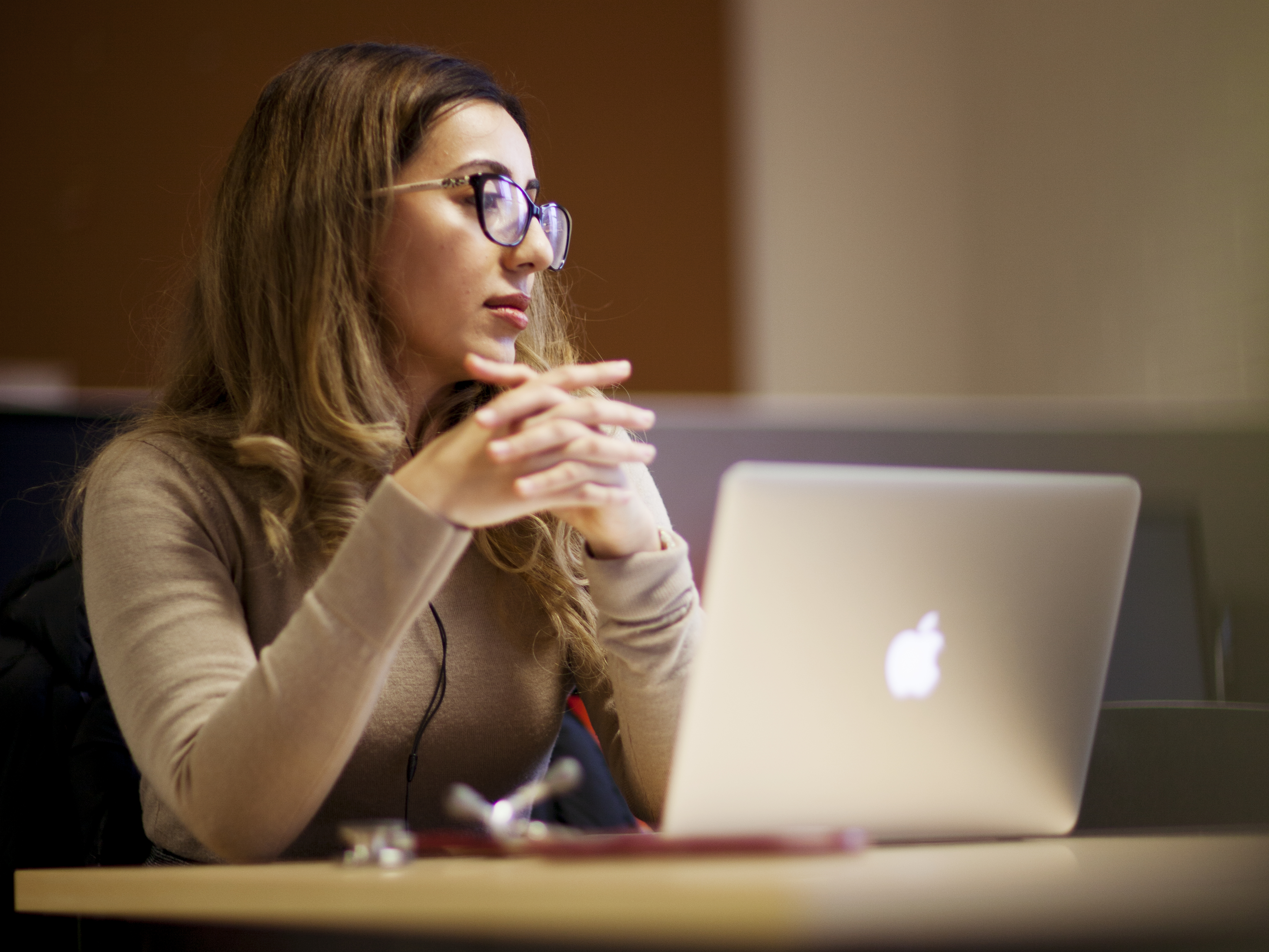 Western Sydney University student studying online using a laptop